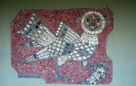 Altes Mosaik am ehemaligen Bachmattenschulhaus