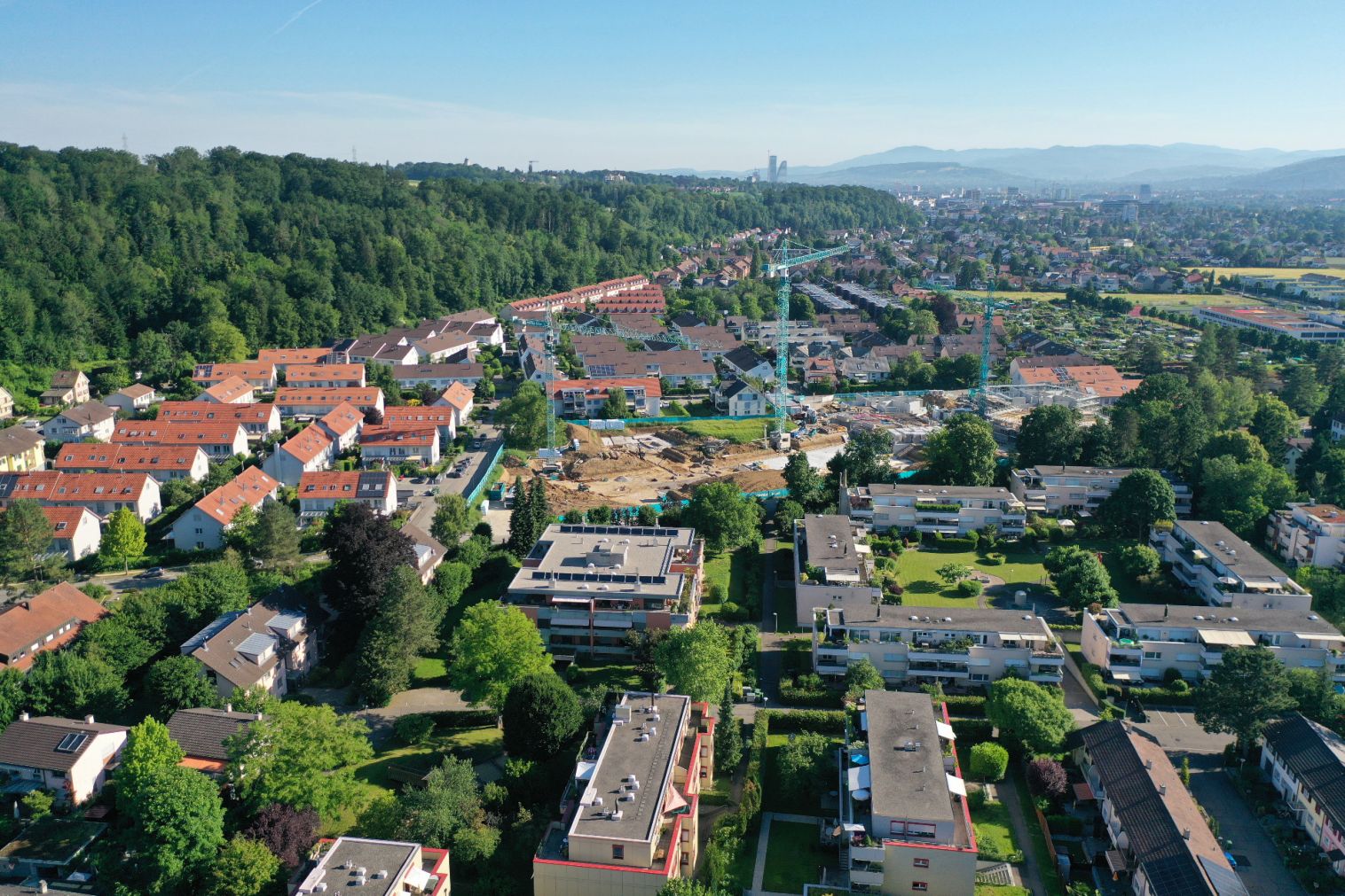 Blick übers Quartier Mausacker