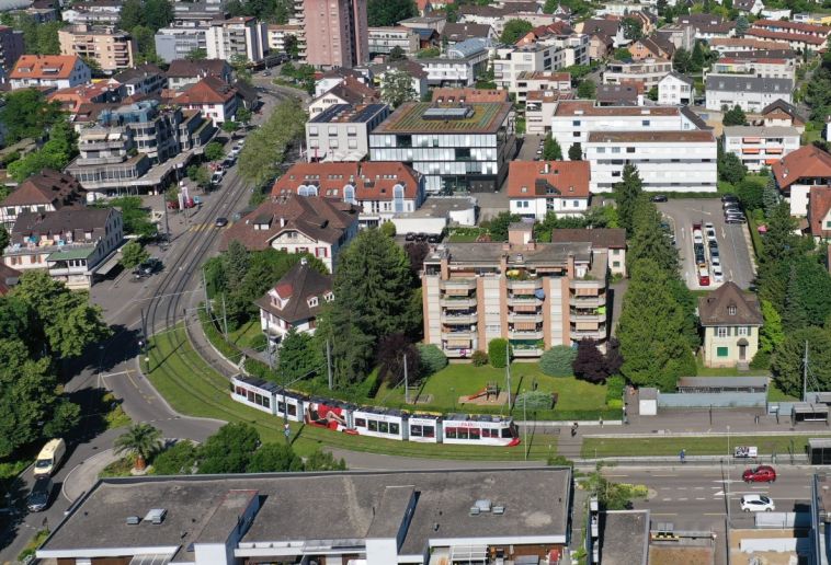 Blick von oben: Wie soll das Reinacher Ortszentrum in Zukunft aussehen?
